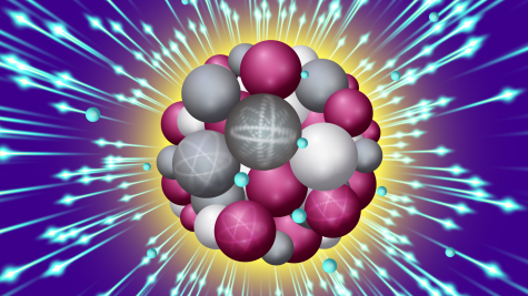 An intense X-ray pulse scatters off a sucrose cluster