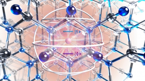 Atomic structure of silicon carbide crystal 