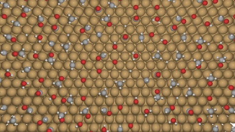 Bross - Aurora Early Science Project: Figure of representative molecules calculated on the surface of Copper(111).