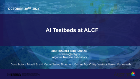 AI Testbed at ALCF Hands-on HPC Workshop 