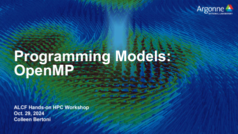 OpenMP at 2024 ALCF Hands-on HPC Workshop 