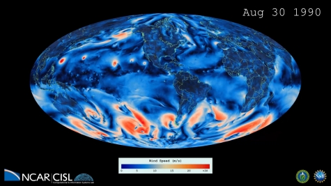 a present-day simulation with a 1/4 degree horizontal resolution atmosphere