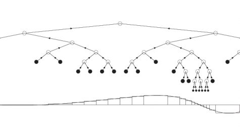 Sample multi-resolution adaptive decomposition of a function and flow of data associated with compression of the representation.