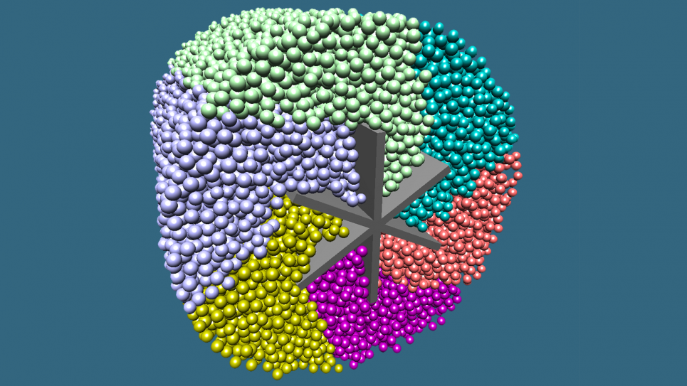 Suspended particles in a rheometer