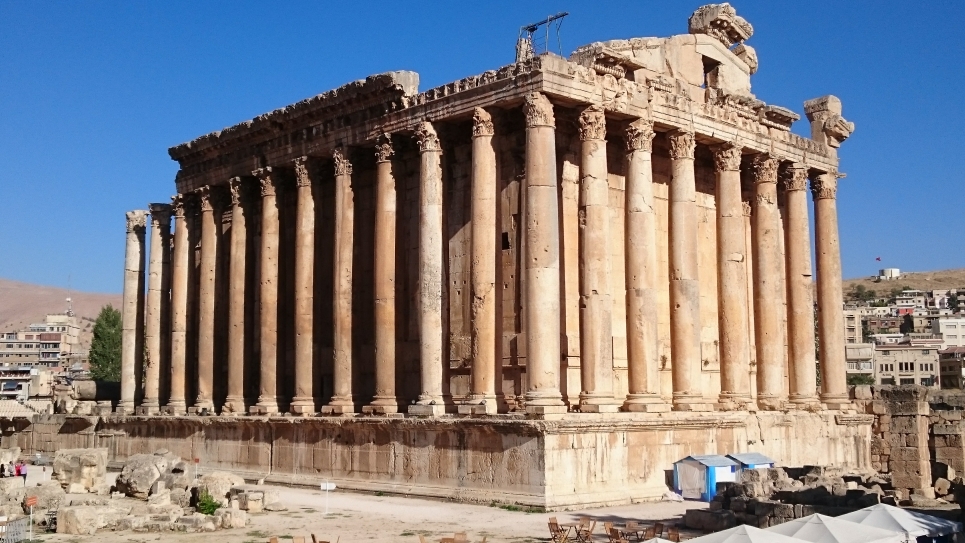 Baalbek temple complex in Lebanon