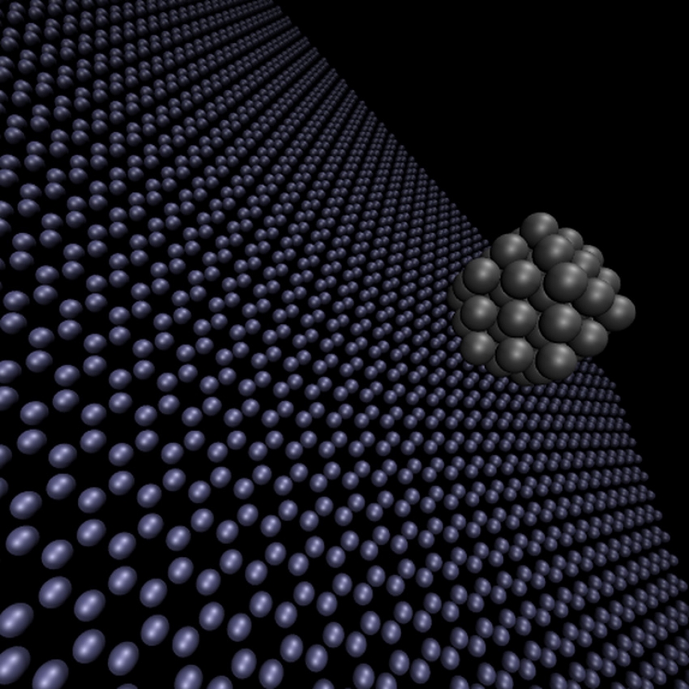 Researchers at Argonne, Purdue, and Oak Ridge are studying the properties of catalytic nanoparticles on graphene supports using Quantum Monte Carlo methods.