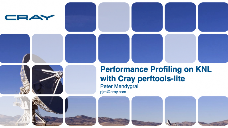 Performance Profiling on KNL with Cray perftools-lite