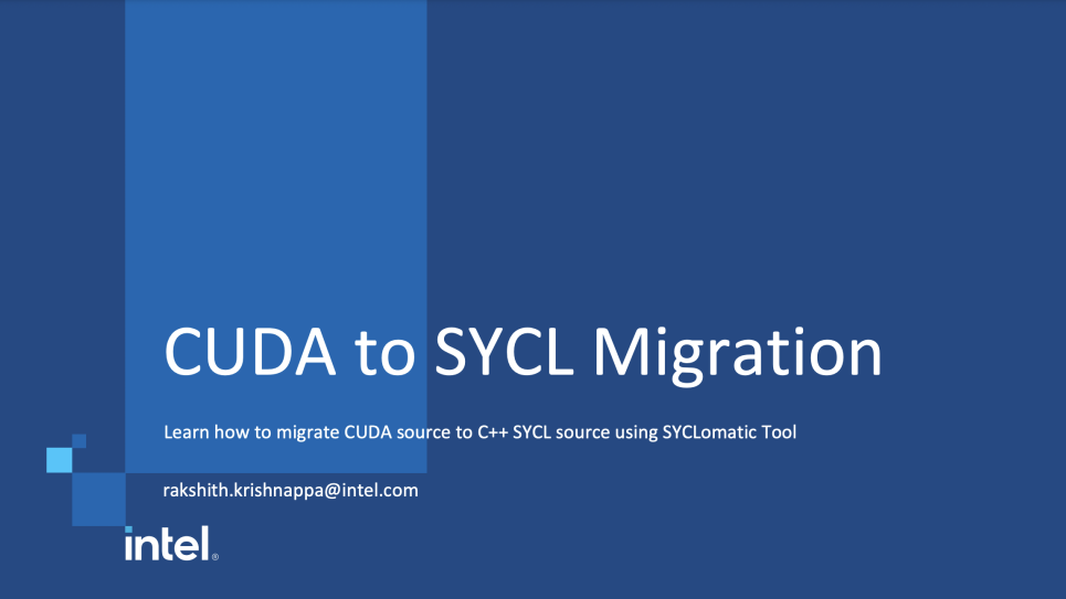 Cuda to SYCL 