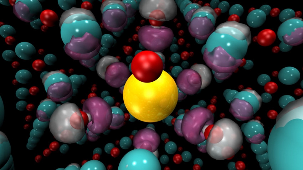 Diffusion Monte Carlo spin density difference between bulks of potassium-doped nickel oxideand pure nickel oxide