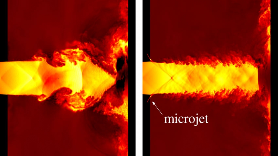 High-fidelity simulations to reproduce laboratory experiments of a supersonic jet striking a flat wall