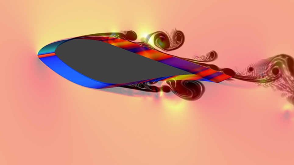 Separated turbulent flow over a S809 airfoil