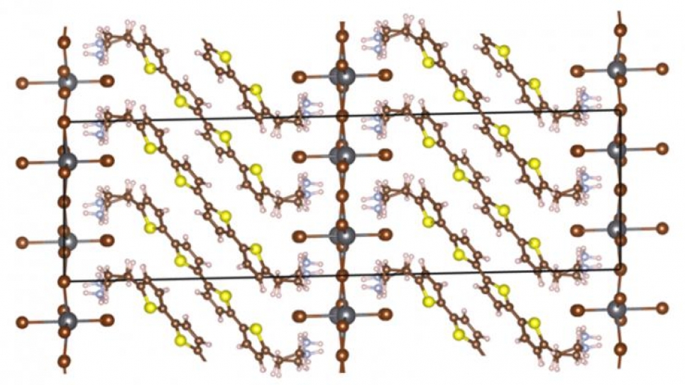 Molecular structure of the layered hybrid perovskite.