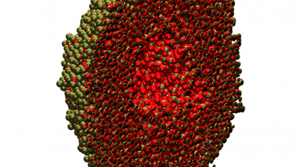 A gas phase oxidation leading to formation of hollow oxide iron nanoparticle.