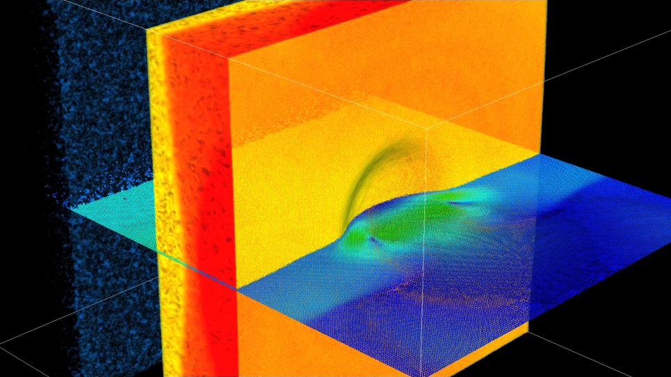 Billion atom reactive molecular dynamics simulation of nanobubble collapse in wa